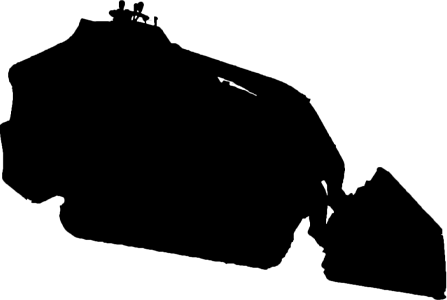 Silhouette of a Track Skid Steer
